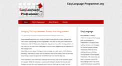 Desktop Screenshot of easylanguageprogrammer.org