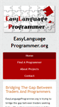 Mobile Screenshot of easylanguageprogrammer.org