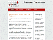 Tablet Screenshot of easylanguageprogrammer.org
